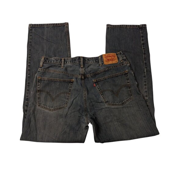 Levis 559 Relaxed Straight Blue Jeans W38 L34 100% Cotton Made In Mexico - Picture 2 of 8